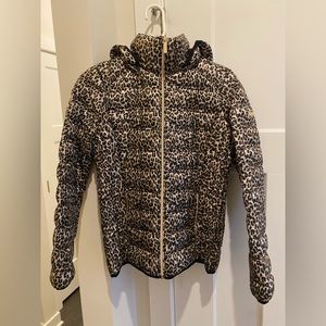 Women’s Leopard Michael Kors Down Coat